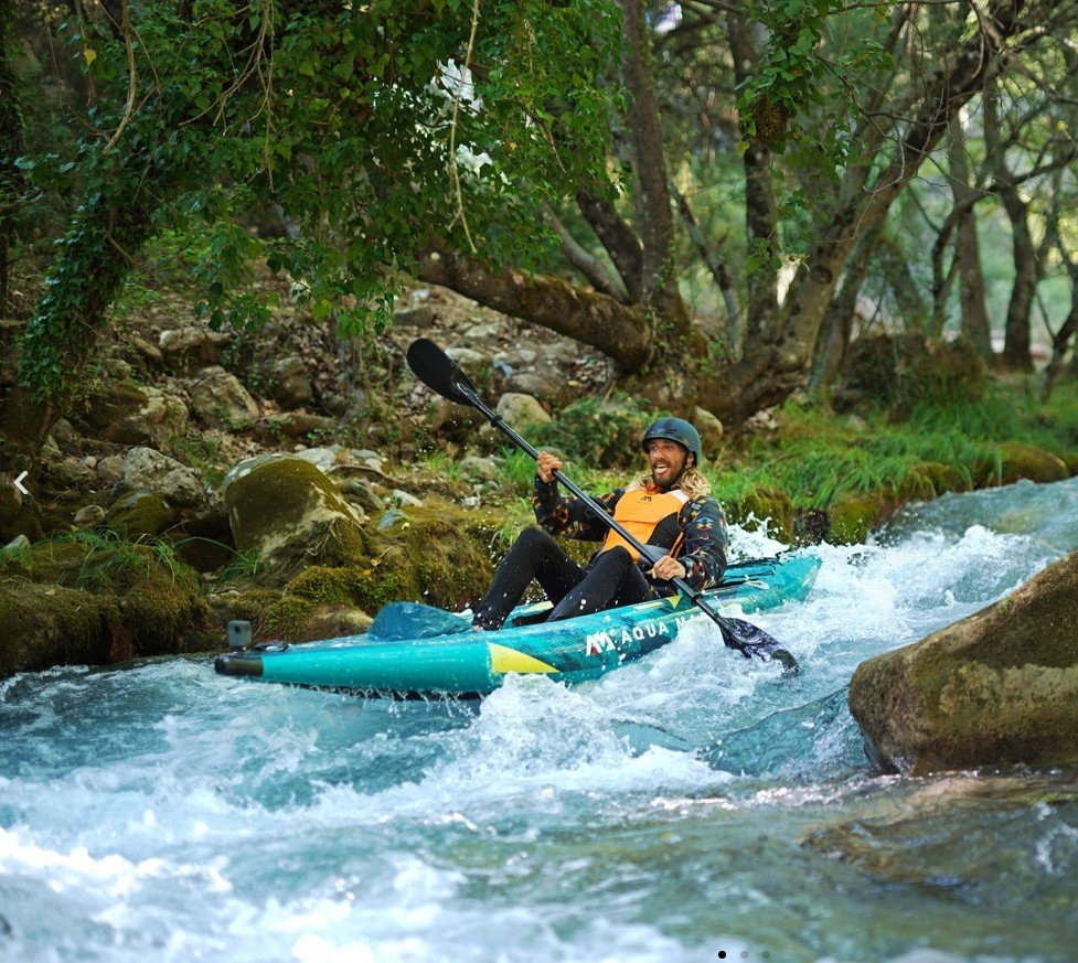 Aqua Marina Steam Touring Solo Inflatable Kayak with Rigid Floor 10ft 3in