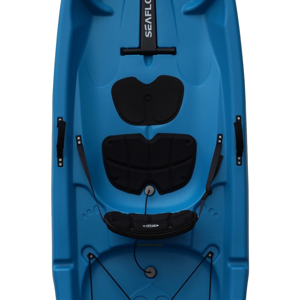 Seaflo Moraine Adult and Child Kayak with Paddle and Leash 7ft 8in Yellow