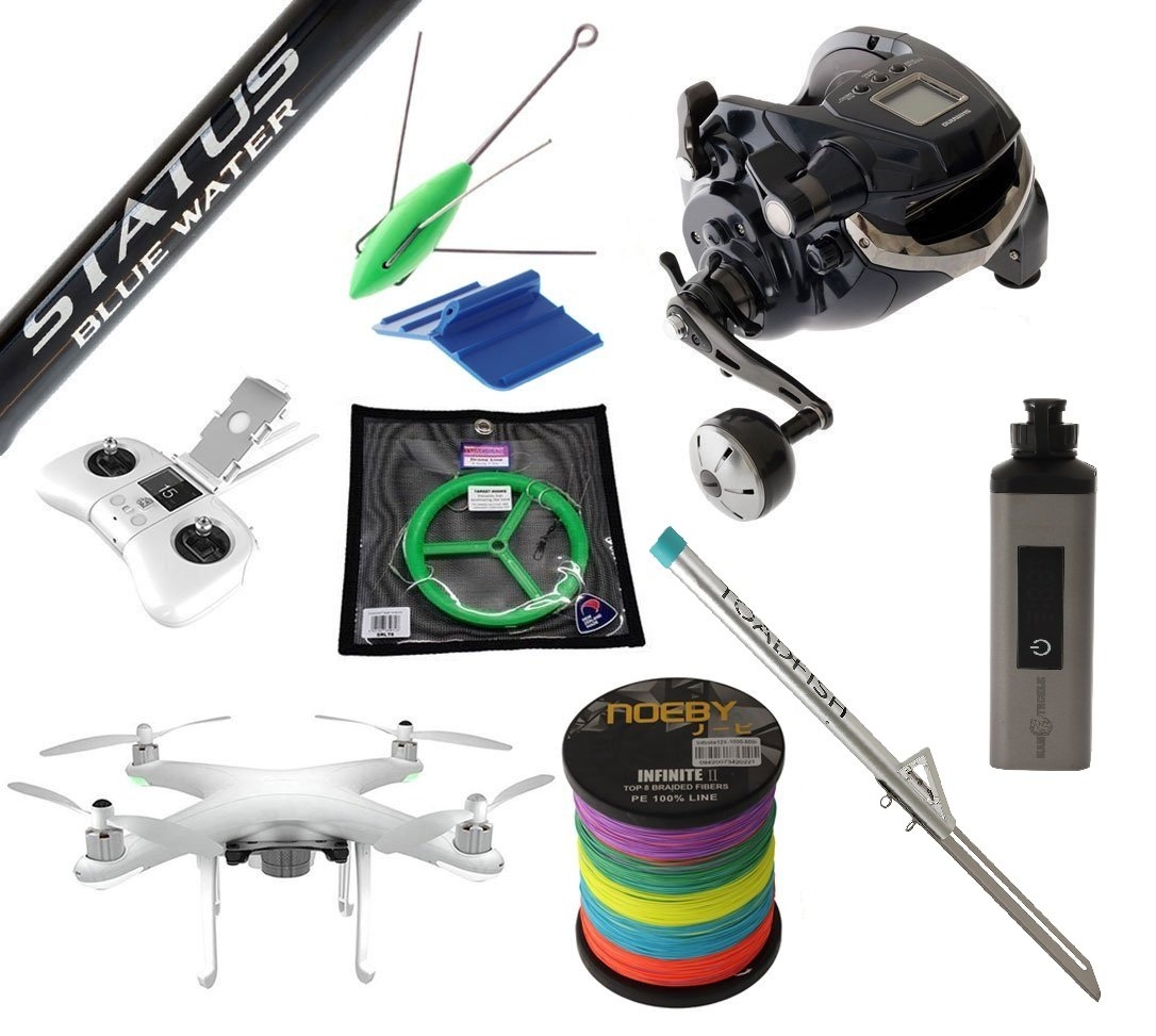 Condor A22S Shimano Electric Reel Drone Fishing Package 8ft 15-24kg 2pc