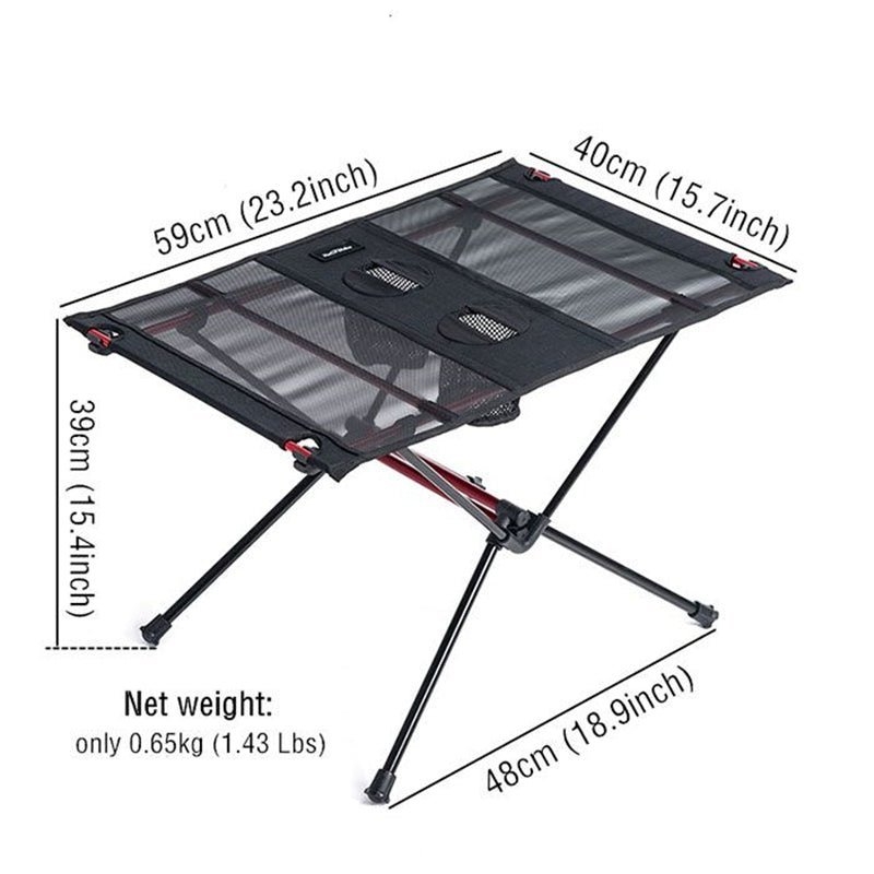 Naturehike Folding Camping Table 59 x 40 x 39cm