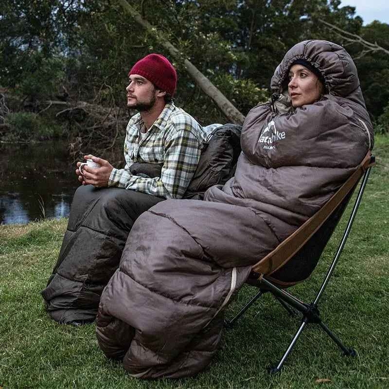 Naturehike U350 Hooded Envelope Sleeping Bag 1C Brown