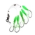 H2O Pro 5-Hook Lumo Squid Electric Dropper Rig 15/0 Green Lumo