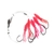 H2O Pro 5-Hook Lumo Squid Electric Dropper Rig 15/0 Pink Lumo