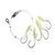 H2O Pro 5-Hook Lumo Squid Electric Dropper Rig 15/0 Plain Lumo