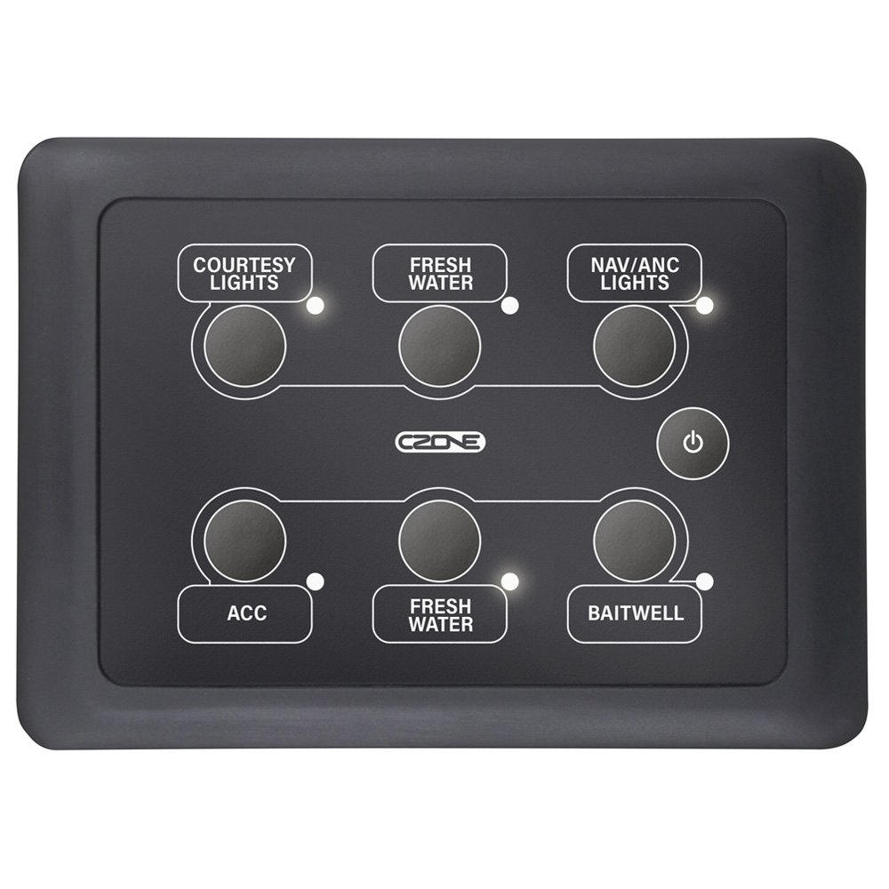 CZone 6-Way Waterproof Keypad Landscape