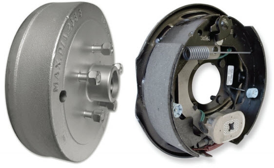 Trojan Electric Drum Brake Hub Kit 10in 5x 4-1/2in x 1/2in