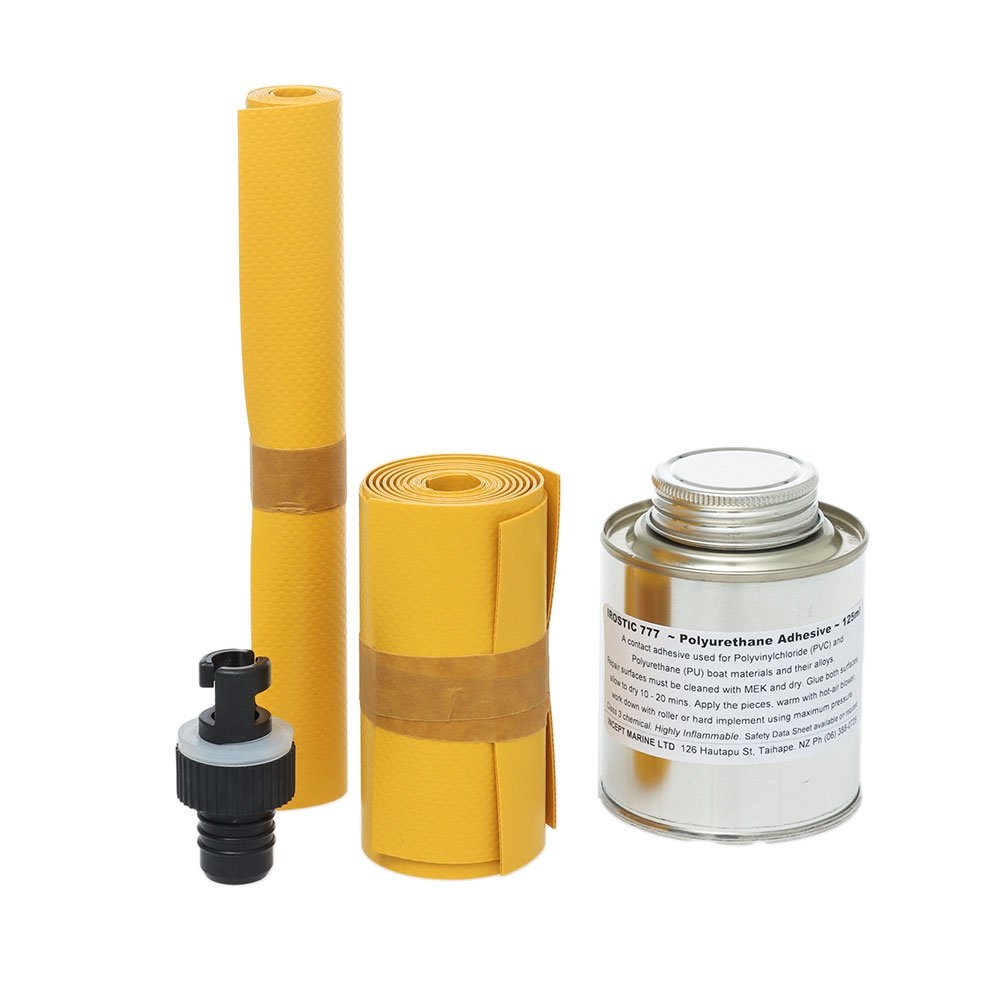 Incept 9 Piece Inflatable Repair Kit Yellow - Standard