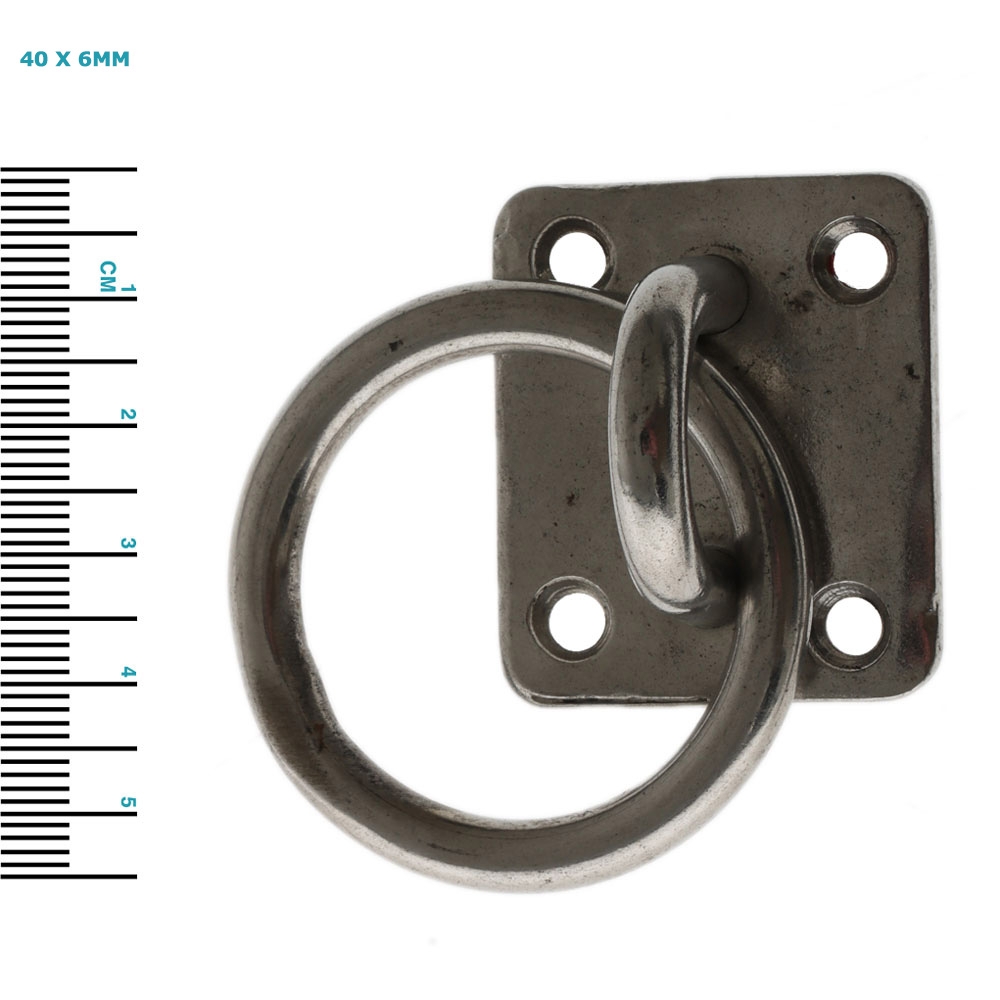 Cleveco 316 Stainless Steel Eye Plates with Ring