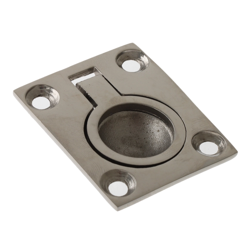 Cleveco 316 Stainless Steel Flush Lift Ring 48x38mm Cleveco 316 Stainless Steel Flush Lift Ring 48x38mm