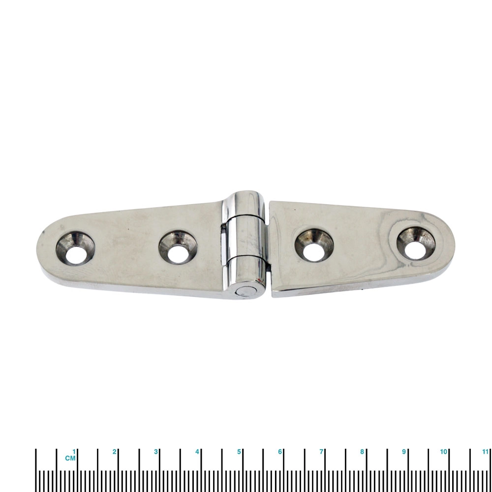 Cleveco 316 Stainless Steel Strap Hinge 100x25mm Cleveco 316 Stainless Steel Strap Hinge 100x25mm
