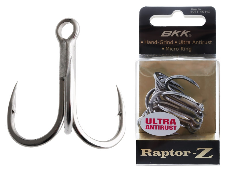 BKK Raptor-Z Treble Hook 1/0 Qty 6