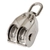 Cleveco 316 Stainless Steel Rope Pulleys Double Sheave Swivel Eye 32mm