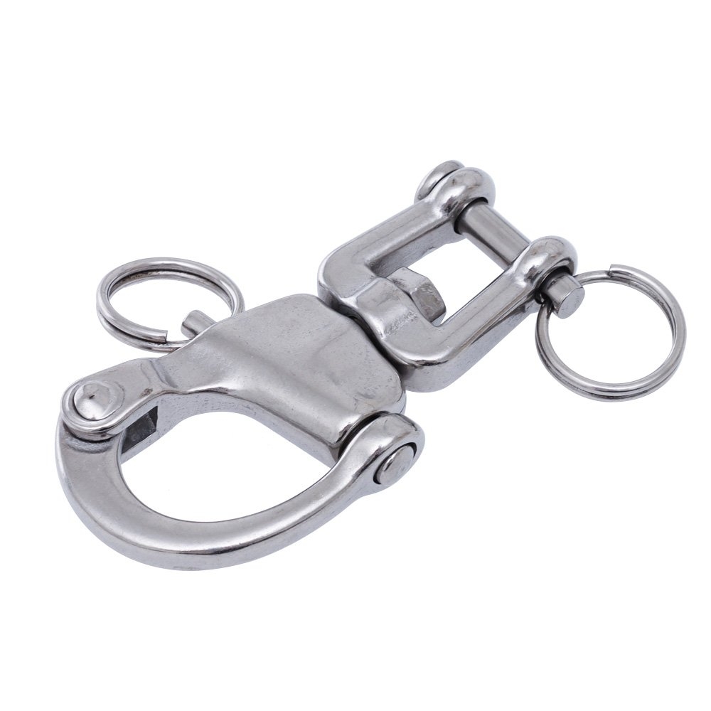 Cleveco 316 Stainless Steel Swivel Jaw Snap Shackles