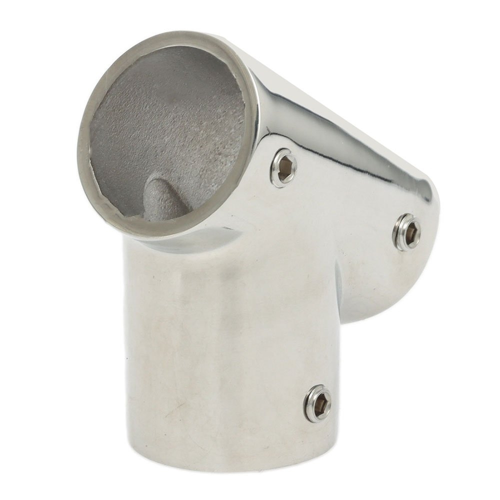 Cleveco 316 Stainless Steel Right Tee Rail Fitting 60-Degree 22mm