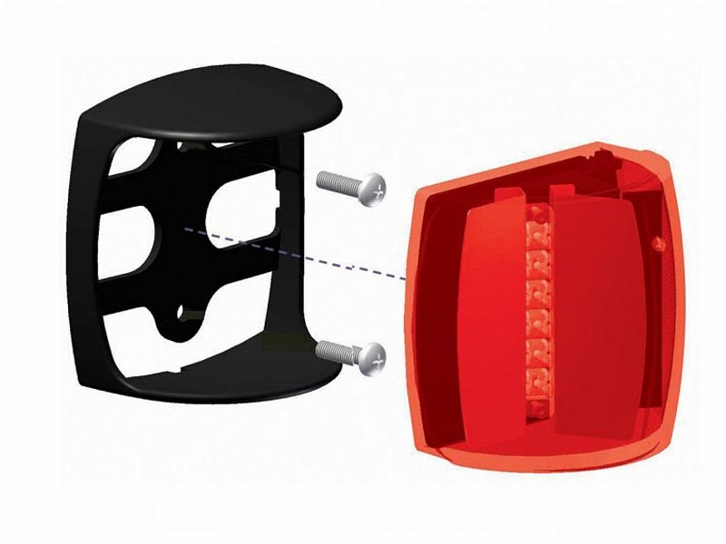 Hella Marine 3NM NaviLED PRO Port Red Navigation Light 9-33V Black