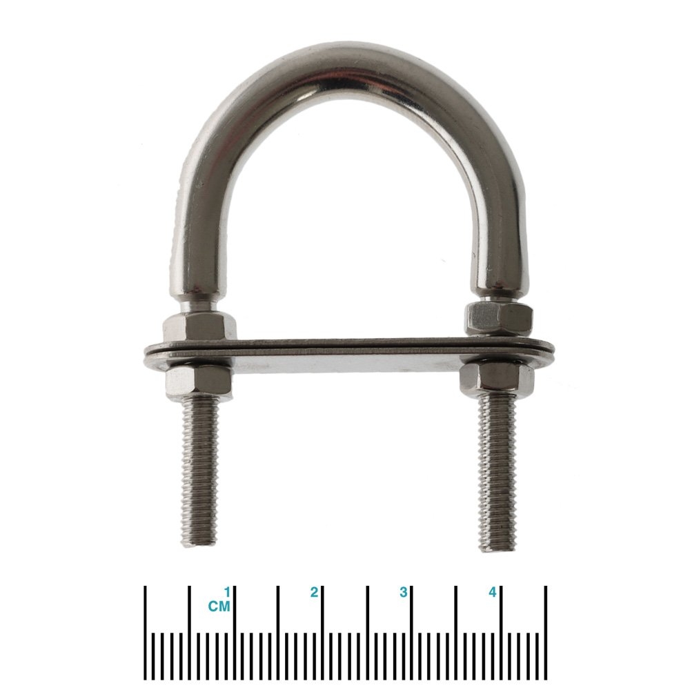 Cleveco 316 Stainless Steel U-Bolt with Plate 5 x 60mm