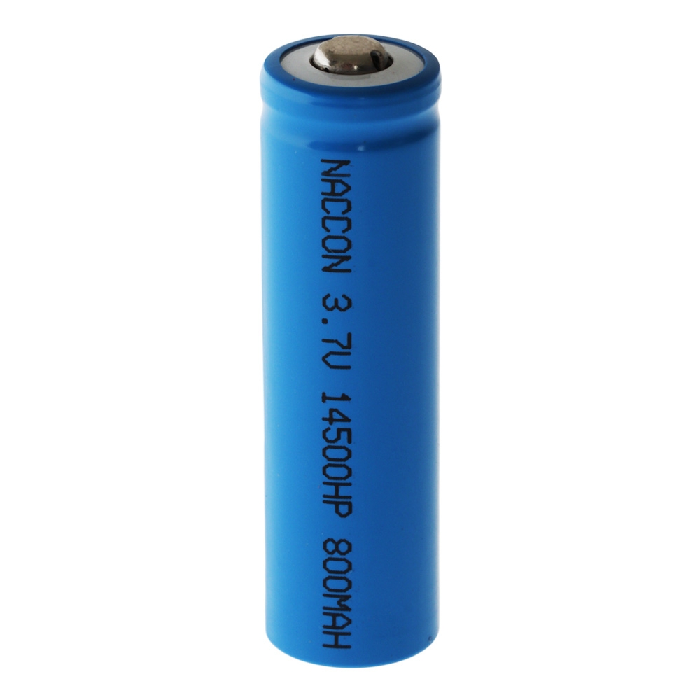 14500 Rechargeable Li-Ion Battery 800mAh 3.7V Nipple