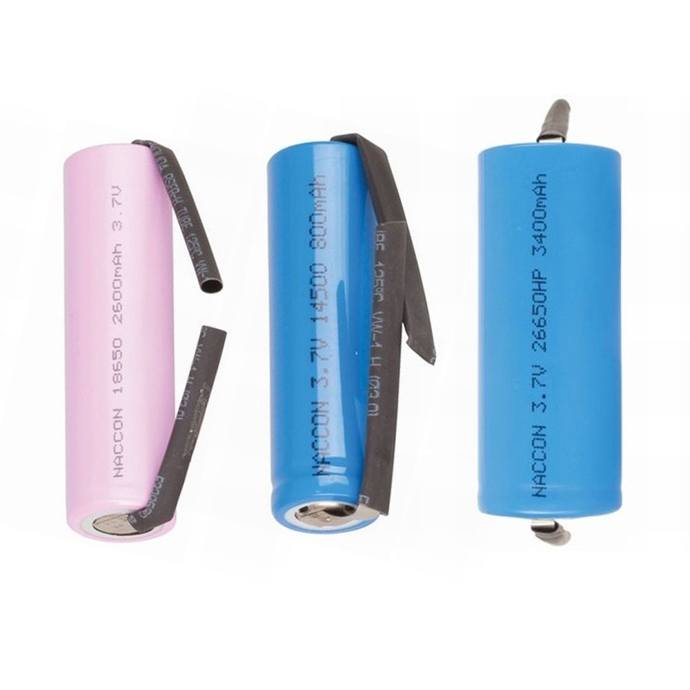 Rechargeable Li-Ion Battery 3.7V Solder Tag