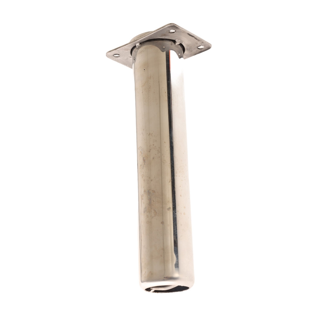 Manta Stainless Steel Rod Holder with Rolled Top Vertical