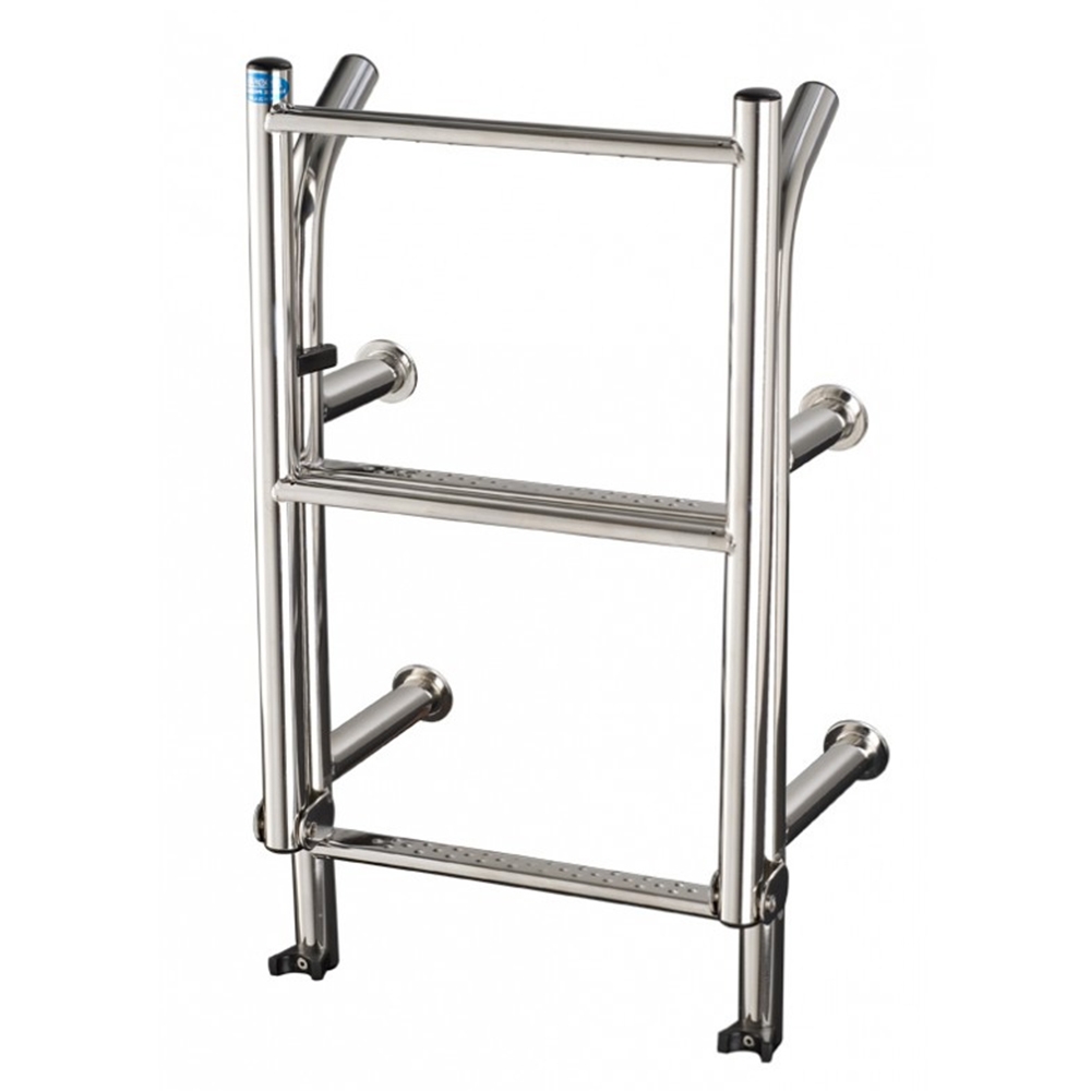 Manta 4-Step Stern Mount Deck Level Ladder 215mm Wide