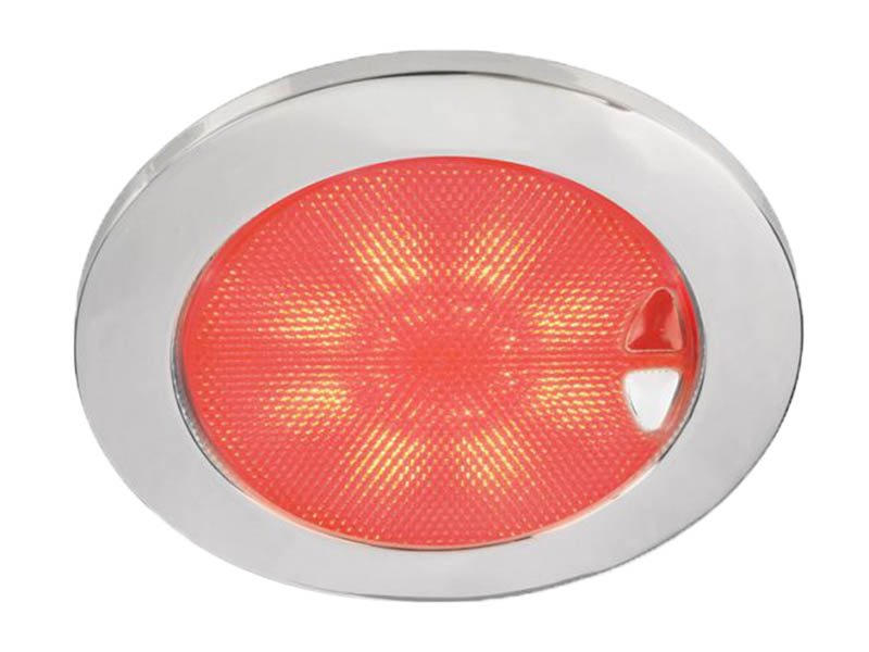 Hella Marine EuroLED 150 Recessed Touch Lamp Warm White/Red - White Plastic