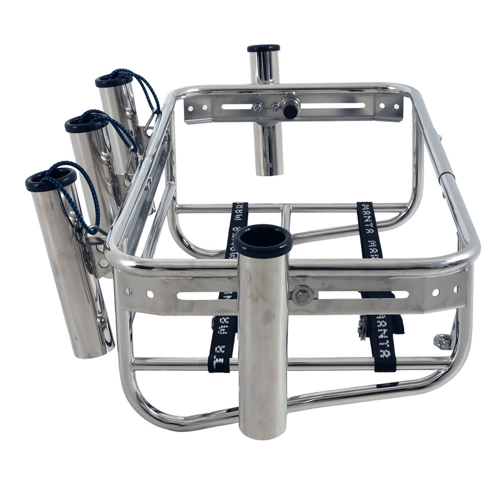 Manta Jet Ski Frame and 70L Icey-Tek Chilly Bin with 5 Rod Holders - White