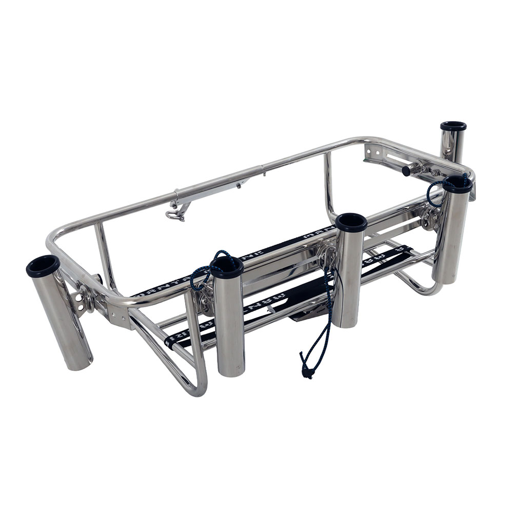 Manta Jet Ski Frame and 70L Icey-Tek Chilly Bin with 5 Rod Holders - White