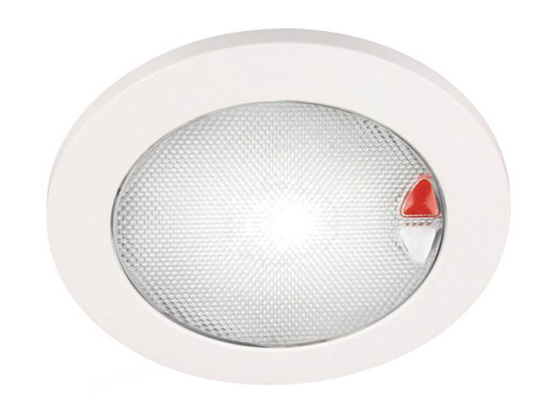 Hella Marine EuroLED 150 Recessed Touch Lamp Warm White/Red - White Plastic