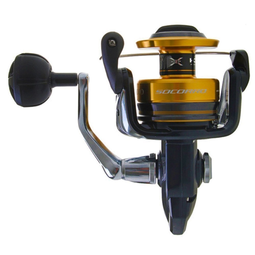 Shimano Socorro 10000 SW Revolution Topwater Travel Spin Combo 8ft 2in PE5-8 3pc with Braid