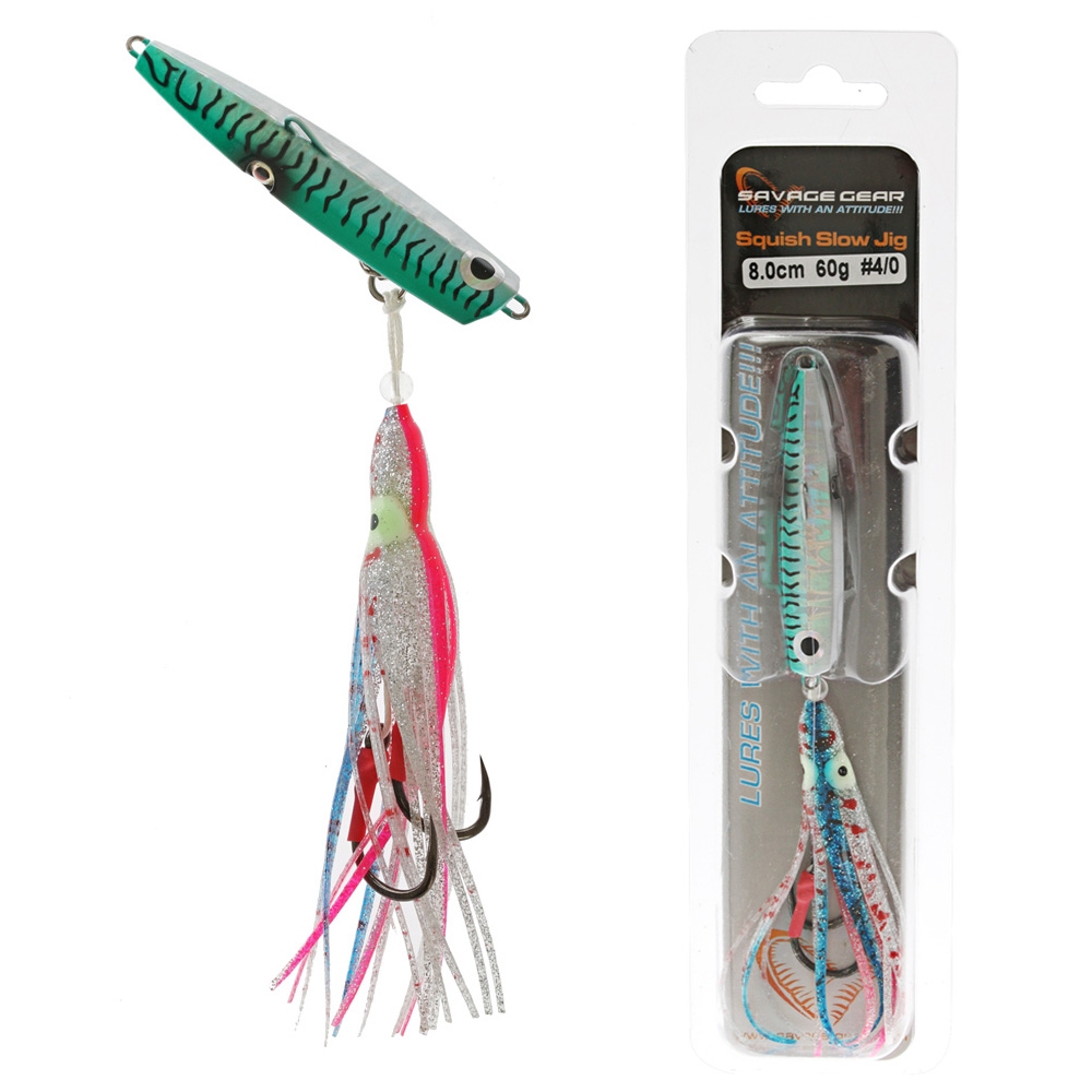 Savage Gear Squish Slow Jig 60g Green Mackerel