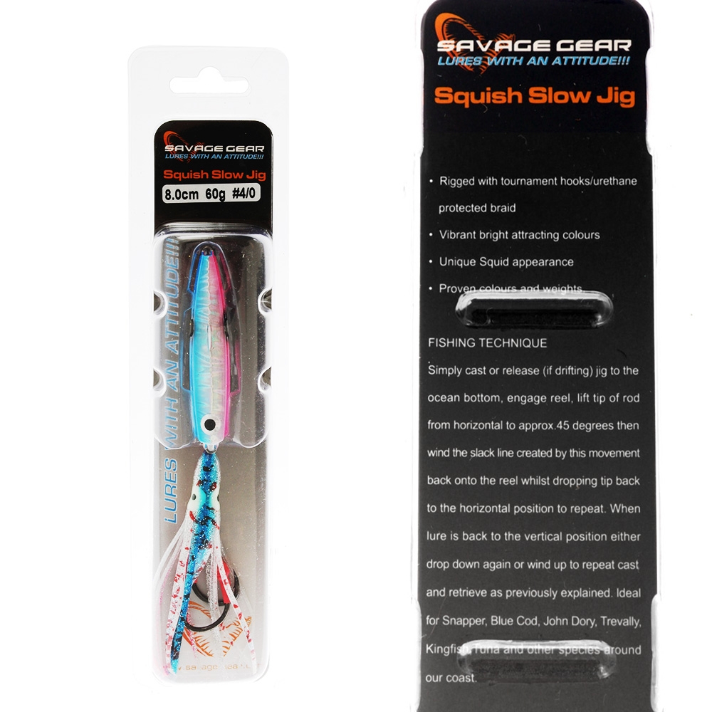 Savage Gear Squish Slow Jig 60g Pink Flash