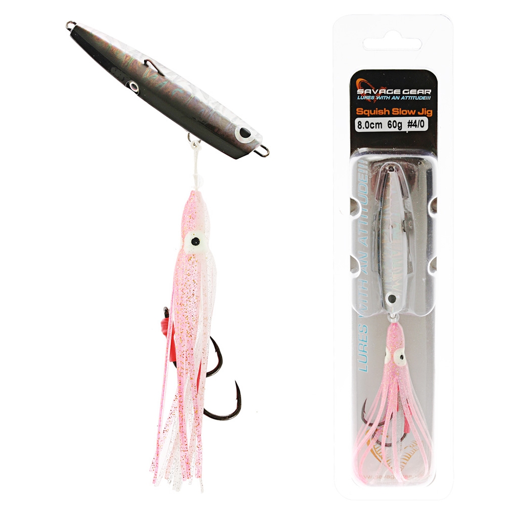 Savage Gear Squish Slow Jig 60g Silver Glow