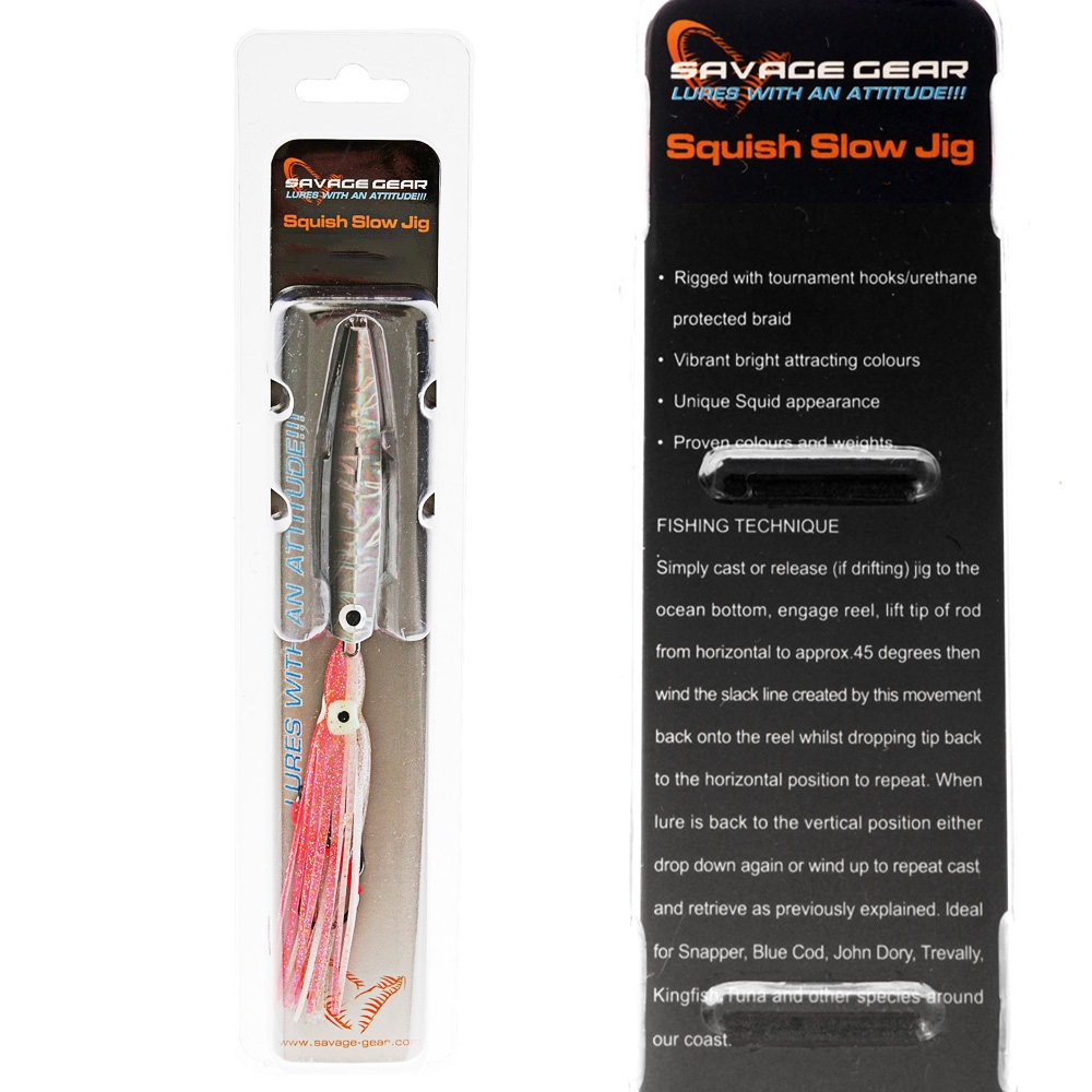 Savage Gear Squish Slow Jig 100g Silver Glow