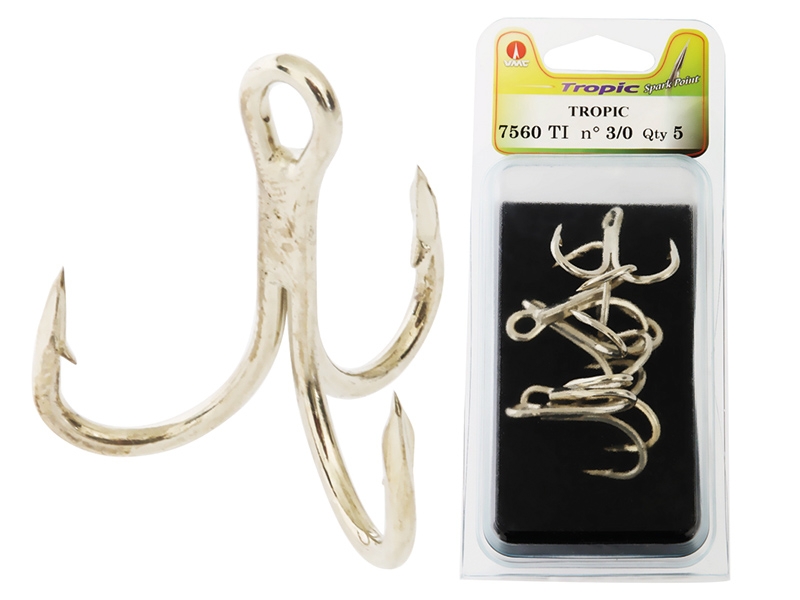 VMC Tropic Treble Hooks 3/0 Qty 5