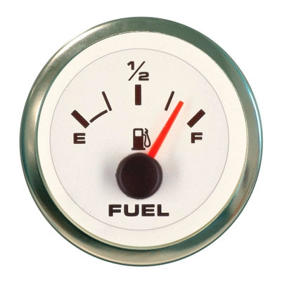 Sierra 62551P White Premier Pro Fuel Gauge 2in