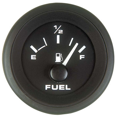 Sierra 62718P Black Premier Pro Fuel Gauge 2in