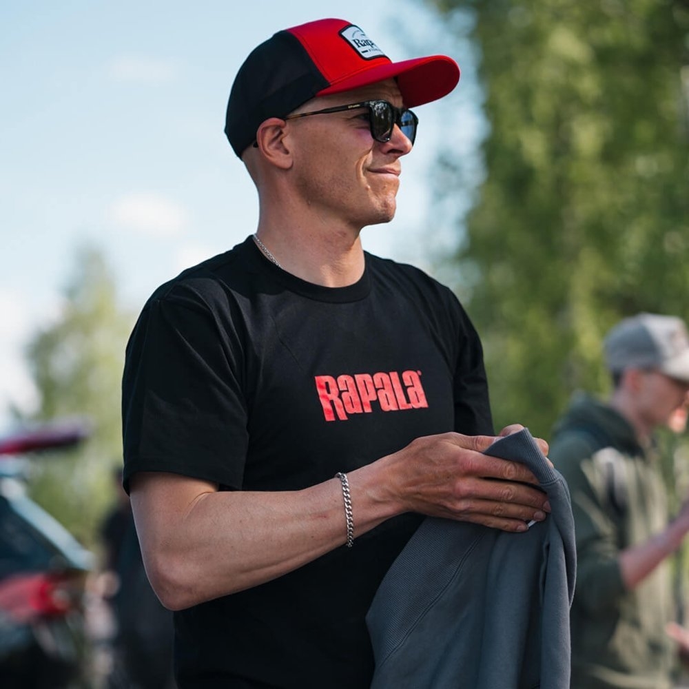 Rapala Black Red Logo T-Shirt