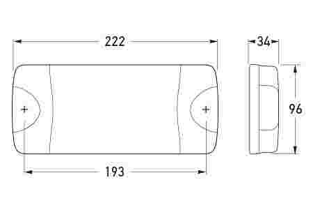 Hella Marine DuraLED Combi Red/Green Warning Lamp