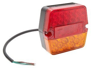 Trojan Square 12 Volt Combination Tail Light LH