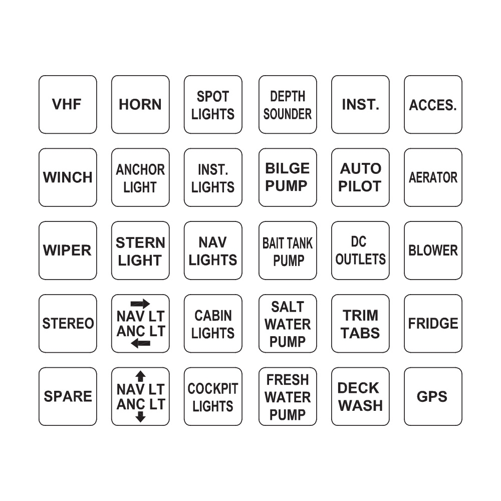 NARVA Marine Waterproof Switch Panel