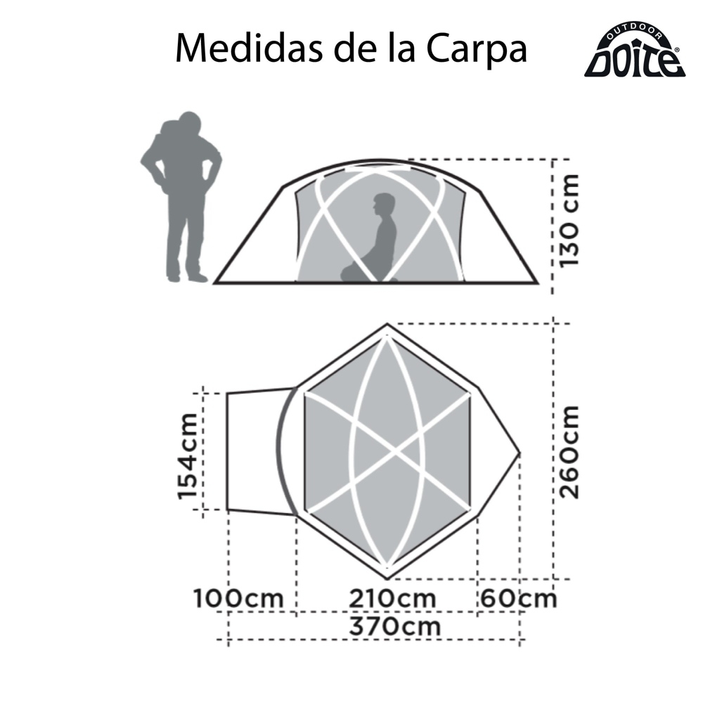 Doite Pro Aconcagua 3 Person Tent