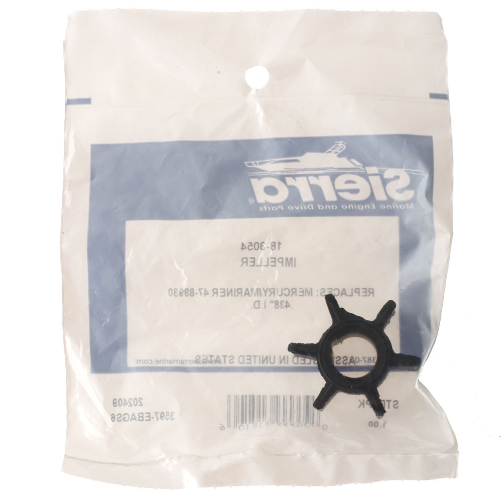 Sierra 18-3054 Marine Neoprene Impeller with 6 Fins for Mercury/Mariner Outboard Motor