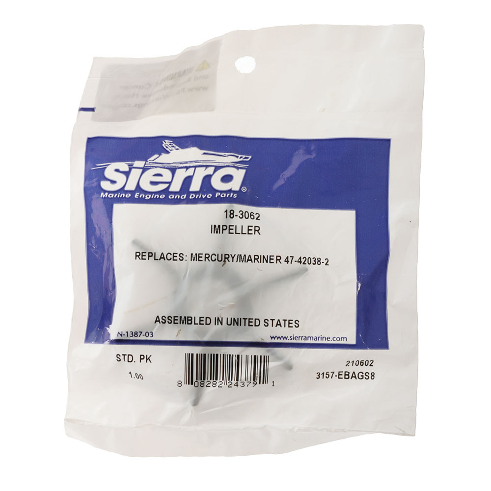 Sierra 18-3062 Impeller for Mercury/Mariner