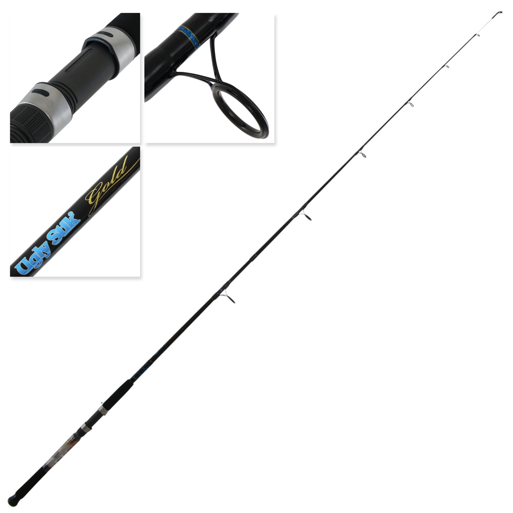 Ugly Stik Gold 802M Rock Fishing Rod 8ft 6-10kg 2pc