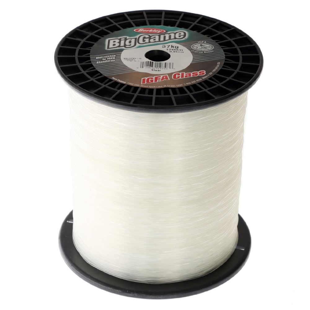 Berkley Big Game IGFA Class Monofilament Line Clear 1200m 37kg 0.93mm