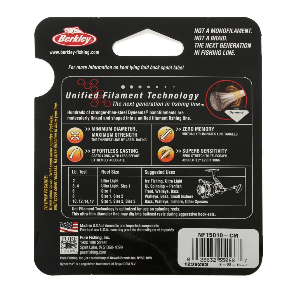 Berkley NanoFil Super Line Braid 10lb 150yd