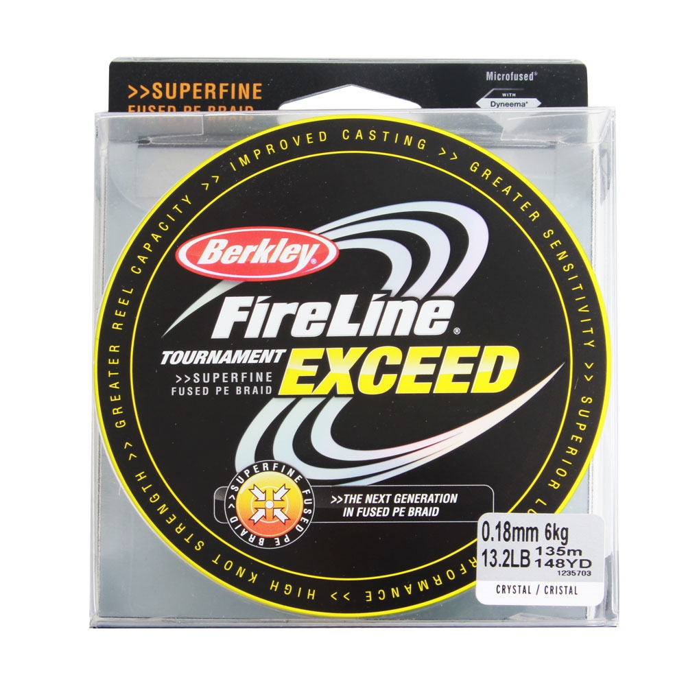 Berkley Fireline Tournament Exceed PE Braid Crystal 135m 6kg 0.18mm