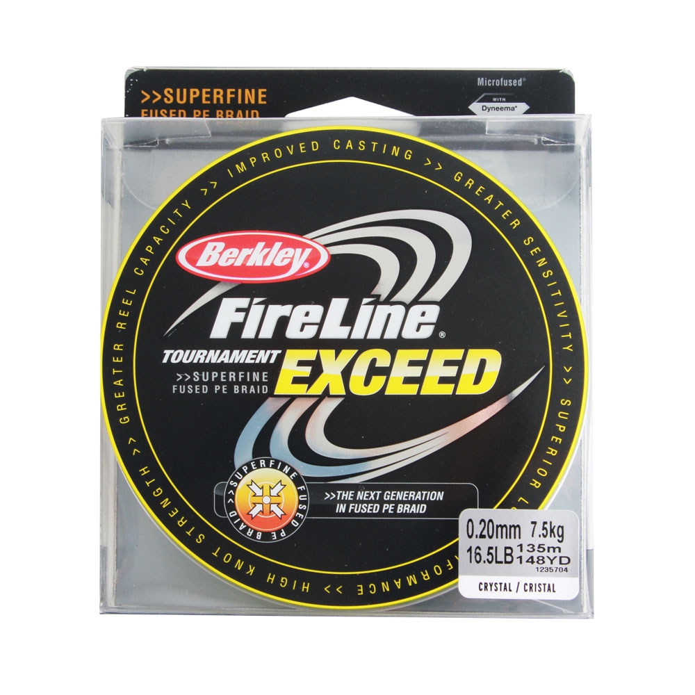 Berkley Fireline Tournament Exceed PE Braid Crystal 135m 7.5kg 0.20mm