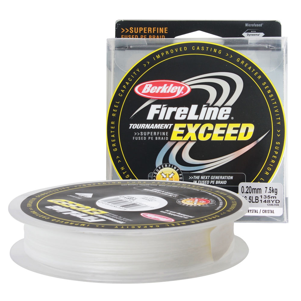 Berkley Fireline Tournament Exceed PE Braid Crystal 135m 7.5kg 0.20mm