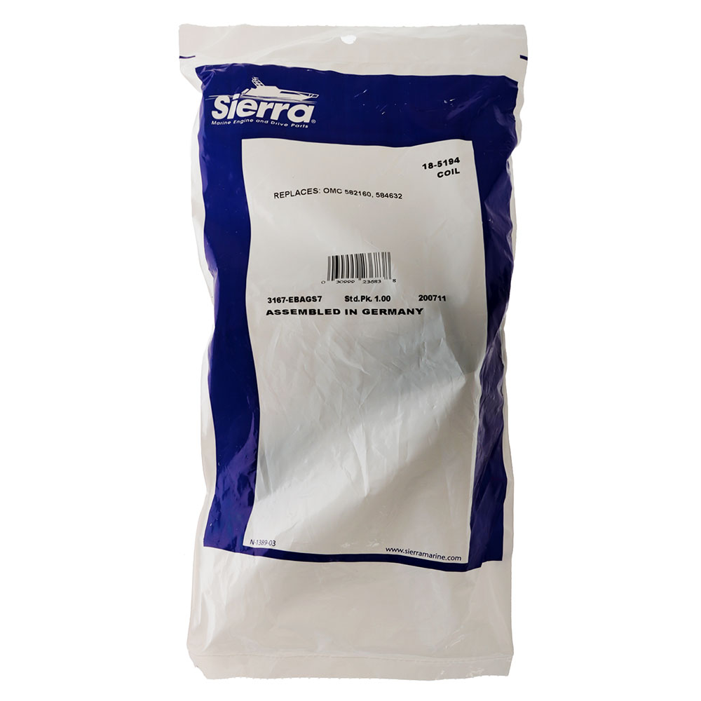 Sierra 18-5194 Marine Ignition Coil for Johnson/Evinrude Outboard Motor